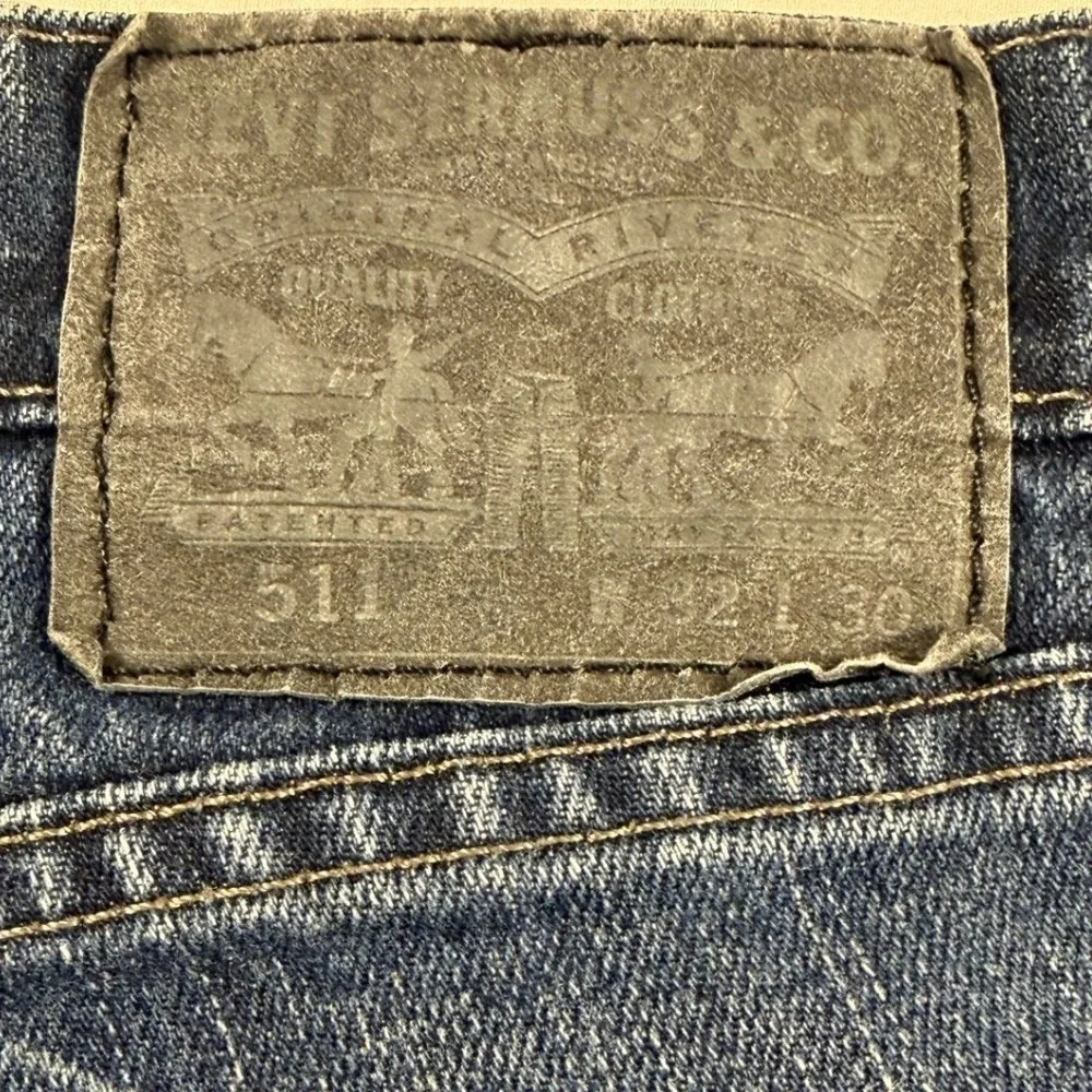 Levi's 511 Slim Fit Mens Jeans Dark Wash Blue‎ Denim 32x30 Slim Straight Pants
